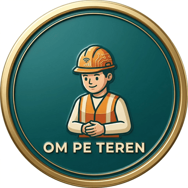 Om Pe Teren logo